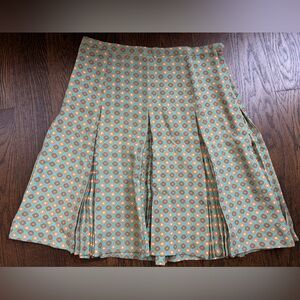 Original Penguin Teal and Orange A-Line Skirt